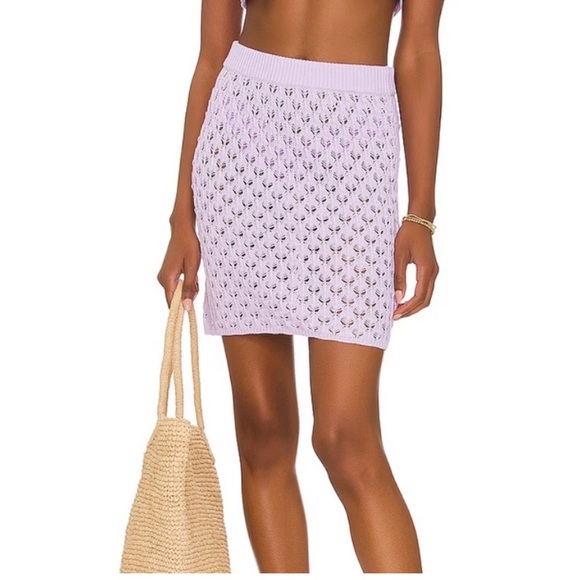 For Love And Lemons Dresses & Skirts - For Love And Lemons Lilac Knit Skirt Size L